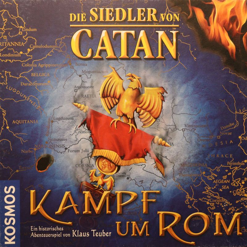 Catan Kampf um Rom Cover des Brettspiels 'Catan Kampf um Rom'